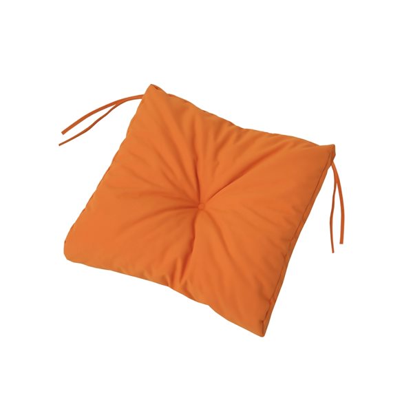 Coussin de chaise extérieure orange par Bozanto Inc