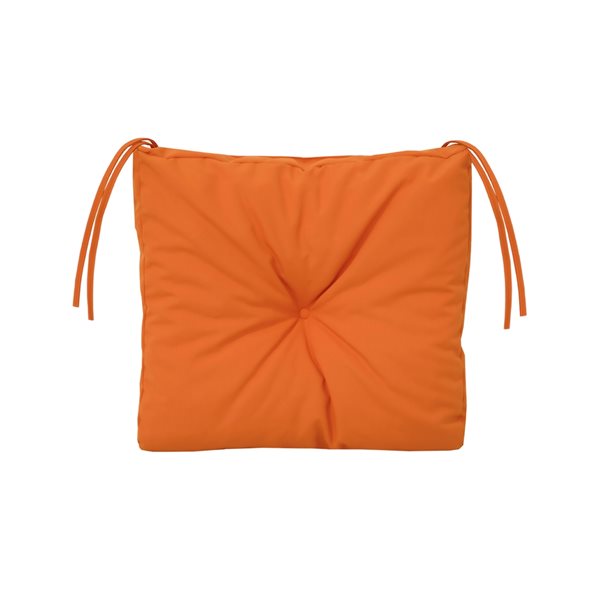 Coussin de chaise extérieure orange par Bozanto Inc