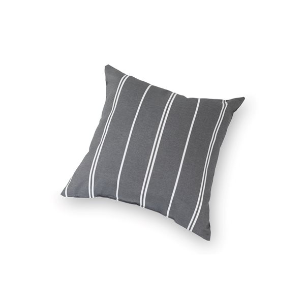 Coussin décoratif carré gris par Bozanto Inc