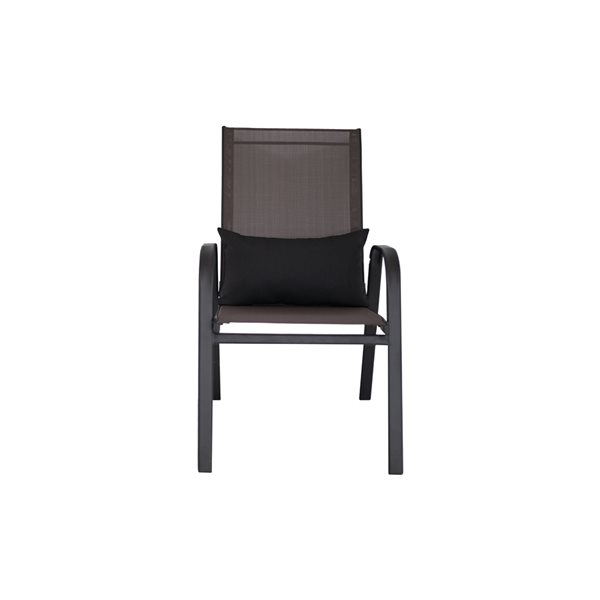 Bozanto Inc Solid Black Rectangular Lumbar Pillow