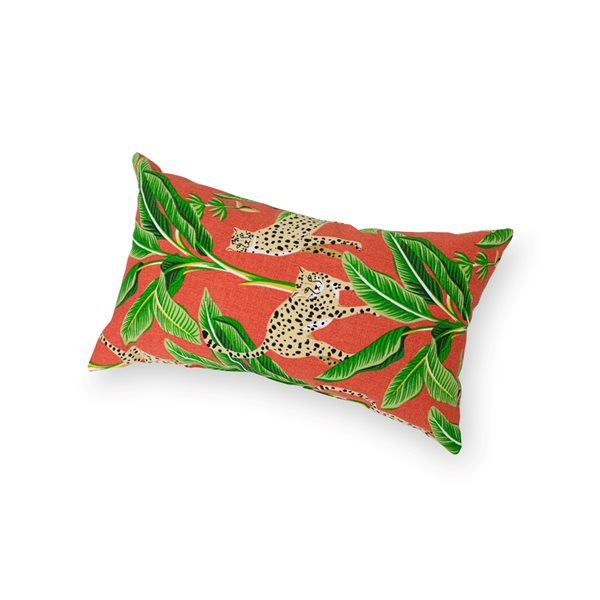 Coussin lombaire rectangulaire orange par Bozanto Inc