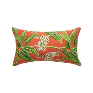 Bozanto Inc Animal Print Orange Rectangular Lumbar Pillow