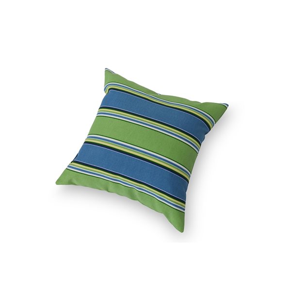 Coussin décoratif carré bleu par Bozanto Inc