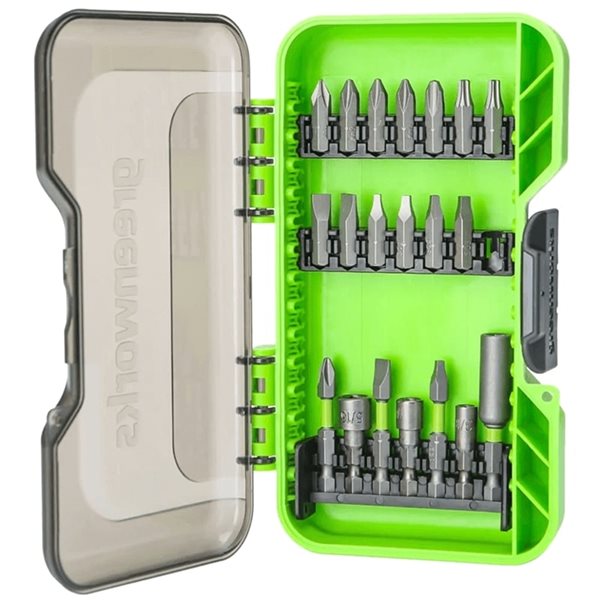 Greenworks Impact Driver Bit Set 20Piece 3508802 RONA