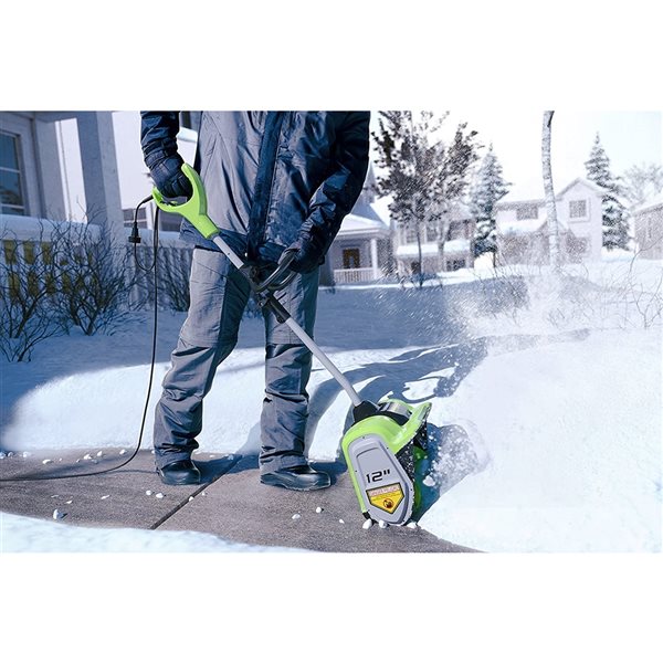 Greenworks 8 A 12-in Corded Electric Push Snow Shovel 2600802