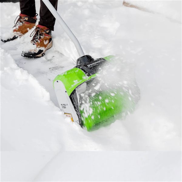 Pelle à neige électrique manuelle Greenworks sans fil et sans balais de 40  V, 4 po (outil seulement)