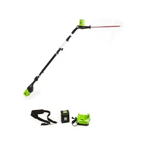 Greenworks Pro 80 V 20-in Cordless Electric Hedge Trimmer with Battery and Charger
