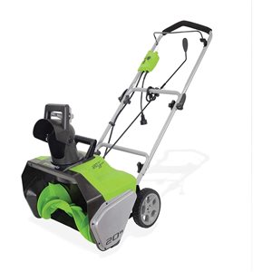 Greenworks 13 A 20-in Corded Electric Push Snow Blower