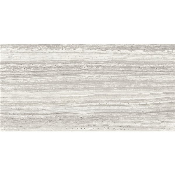 Mono Serra Harmony Venato Grey 12-in x 24-in Porcelain Tile - 8-Pack