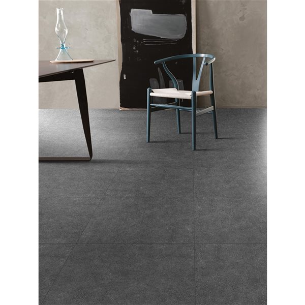 Mono Serra Marvel Matte Antracite 24-in x 24-in Porcelain Tile - 4-Pack