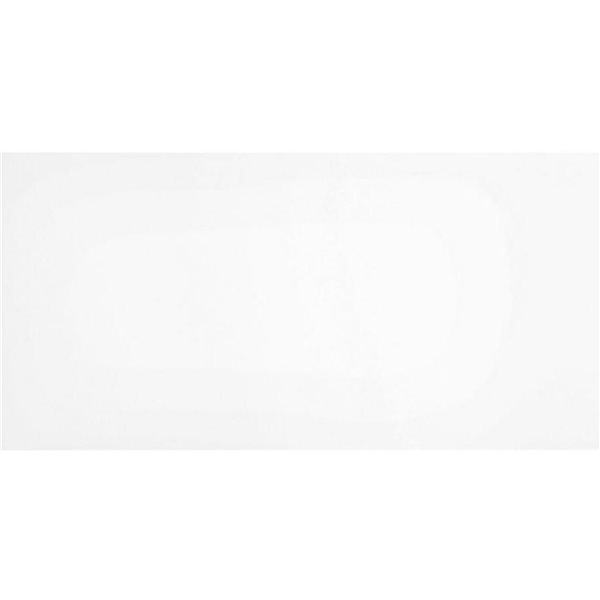 Mono Serra Pure Polished White 12-in x 24-in Porcelain Tile - 8-Pack