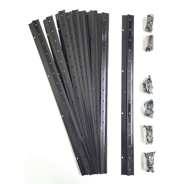 Pylex 1.75-in W x 23-in L x 1.625-in D Galvanized Steel Deck Track Kit