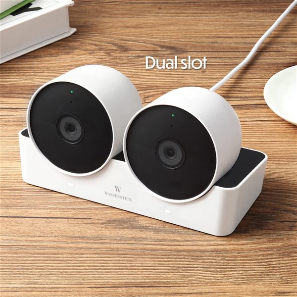 Wasserstein Dual Charging Station Dock Charger for Google Nest Security Camera