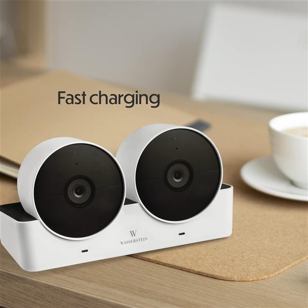 Wasserstein Dual Charging Station Dock Charger for Google Nest Security Camera