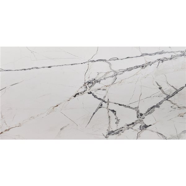 Mono Serra Linim White 12-in x 24-in Porcelain Tile - 7-Pack