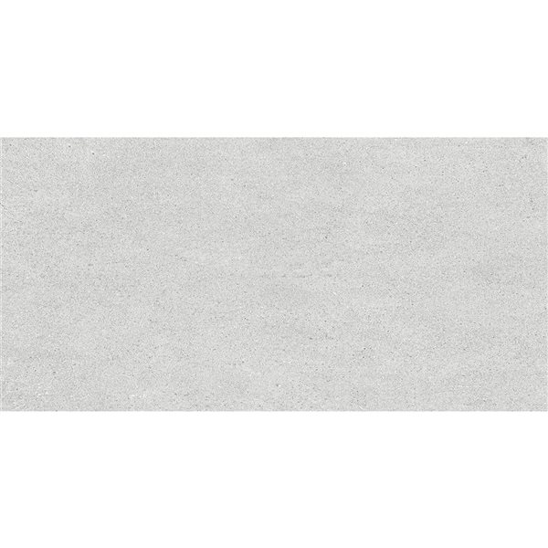 Tuile de porcelaine gris mat 12 po x 24 po Marvel par Mono Serra, paquet de 8