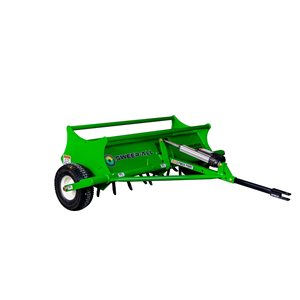 Sweep-All Tow Behind Turf Aerator with Electric Lift