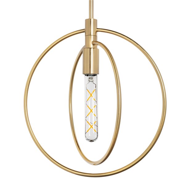 Gild Design House Nyla Gold Modern/Contemporary Geometric DEL Medium Pendant Light