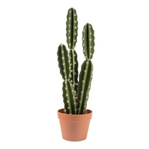 Cactus artificiel Naturae Decor de 26 po en pot de terracotta