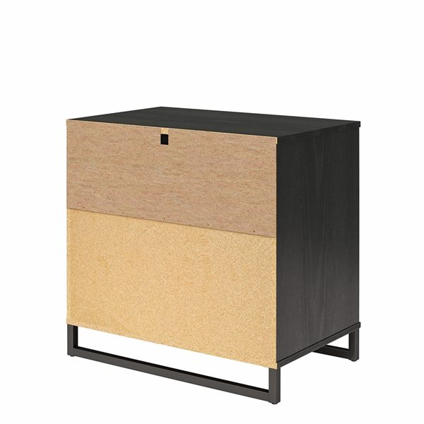 Ameriwood Home Monterey Black Oak 3-Drawer Standard Dresser