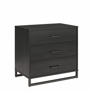 Ameriwood Home Monterey Black Oak 3-Drawer Standard Dresser