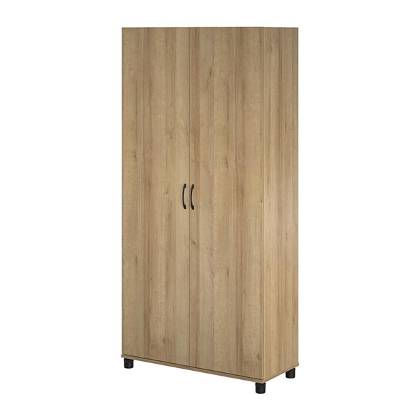 Systembuild Evolution Lory 35.68-in Wood Composite Freestanding Utility Storage Cabinet in Natural