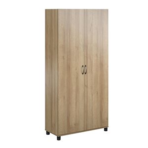 Systembuild Evolution Lory 35.68-in Wood Composite Freestanding Utility Storage Cabinet in Natural
