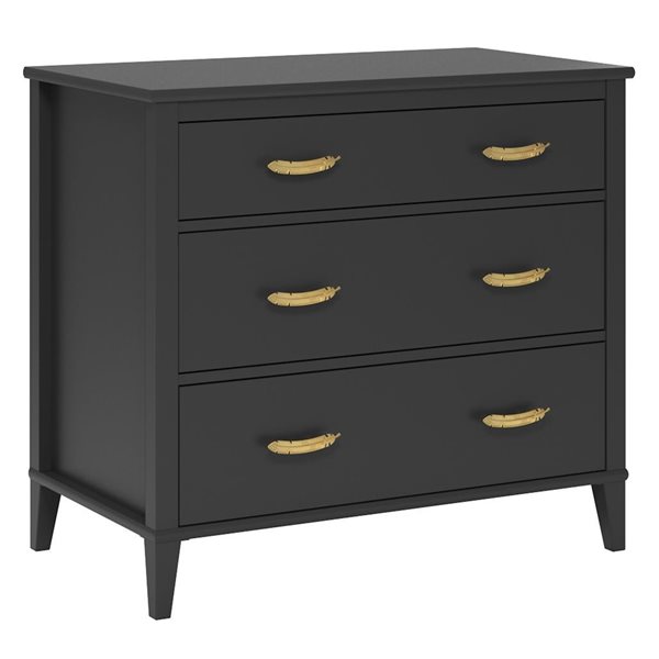 Commode standard à 3 tiroirs Monarch Hill Hawken par Little Seeds, noir