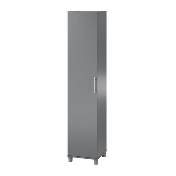 Systembuild Evolution Camberly 15.7-in Wood Composite Freestanding Utility Storage Cabinet in Graphite Grey