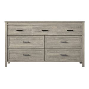Ameriwood Home Beaumont Grey Oak 7-Drawer Standard Dresser