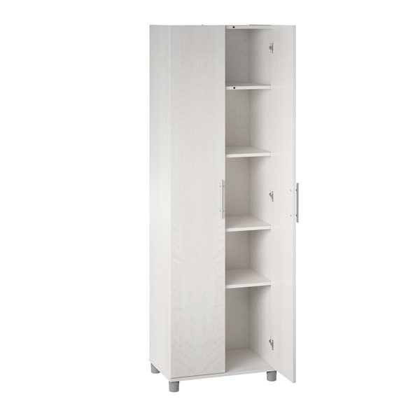Systembuild Evolution Camberly 23.7-in Wood Composite Freestanding Utility Storage Cabinet in Ivory Oak