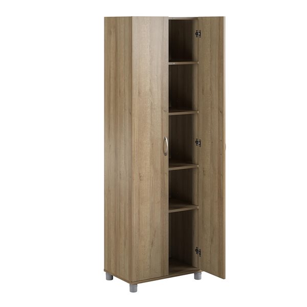 Systembuild Evolution Lory 23.7-in Wood Composite Freestanding Utility Storage Cabinet in Natural