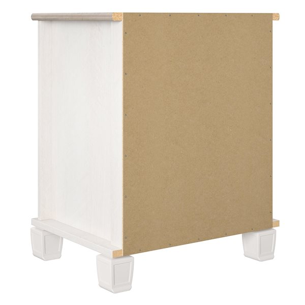 Ameriwood Home Rue Lane Ivory Oak and Grey Oak Nightstand
