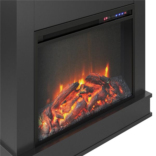 Ameriwood Home 29.69-in Black Fan-forced Electric Fireplace 1277501COM ...