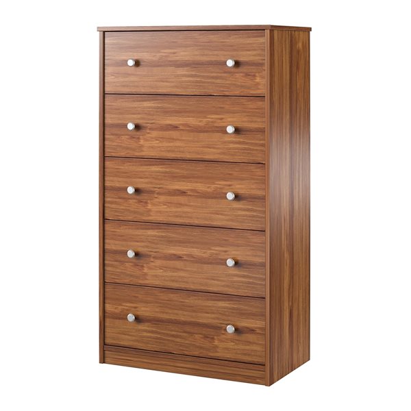 Ameriwood Home Ellwyn Brown Oak 5-Drawer Standard Dresser
