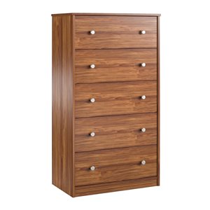 Ameriwood Home Ellwyn Brown Oak 5-Drawer Standard Dresser