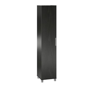 Systembuild Evolution Camberly 15.7-in Wood Composite Freestanding Utility Storage Cabinet in Black Oak