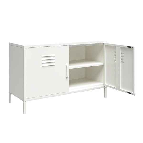 Systembuild Evolution Mission Direct 39.37-in Wood Composite Freestanding Utility Storage Cabinet in White