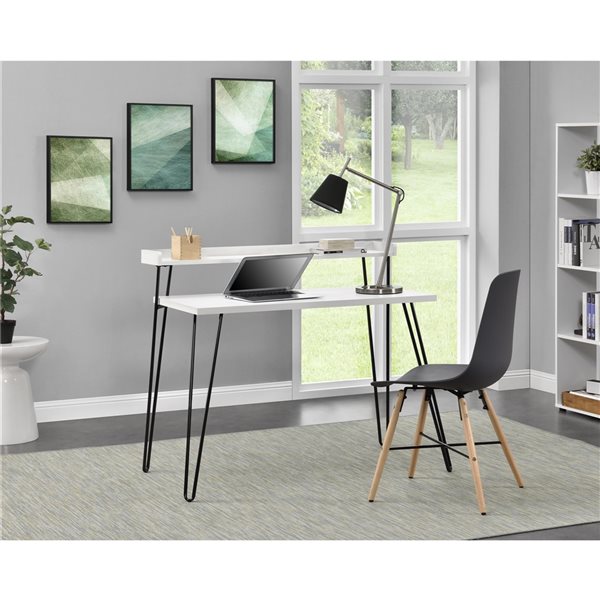 Ameriwood Home Haven 39.8-in White Transitional Computer Desk