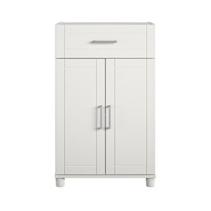 Systembuild Evolution Callahan 23.69-in Wood Composite Freestanding Utility Storage Cabinet in White