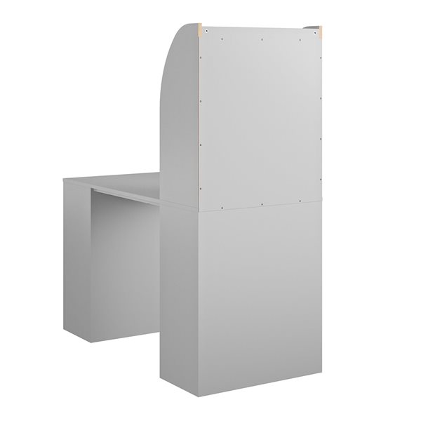 Ameriwood Home Tyler 24.6-in Dove Grey Transitional Kids Craft Desk