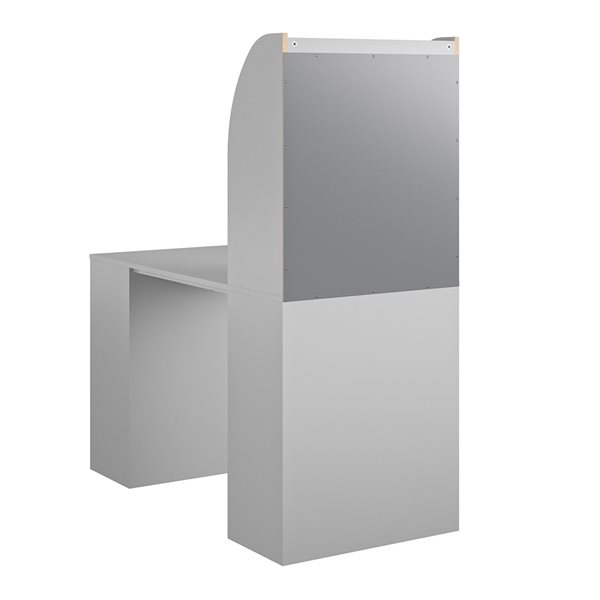 Ameriwood Home Tyler 24.6-in Dove Grey Transitional Kids Craft Desk