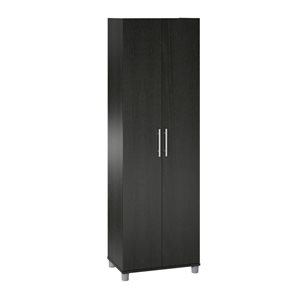 Systembuild Evolution Camberly 23.7-in Wood Composite Freestanding Utility Storage Cabinet in Black Oak