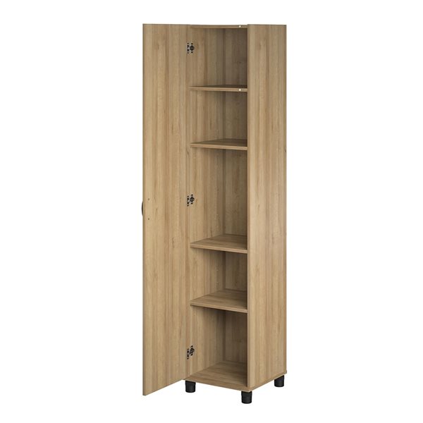 Systembuild Evolution Lory 15.67-in Wood Composite Freestanding Utility Storage Cabinet in Natural