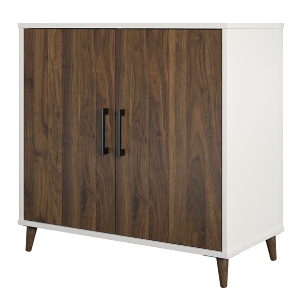 Ameriwood Home Modern White Composite Accent Cabinet