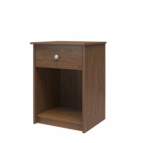 Ameriwood Home Ellwyn Walnut Nightstand with Drawer
