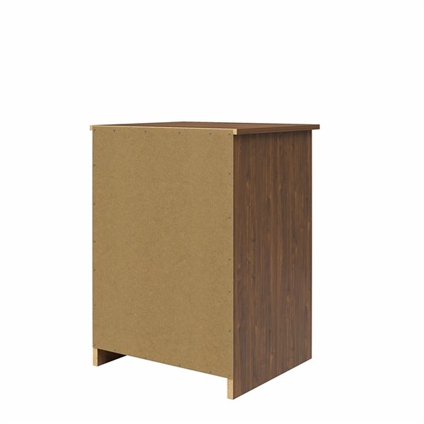 Ameriwood Home Ellwyn Walnut Nightstand with Drawer