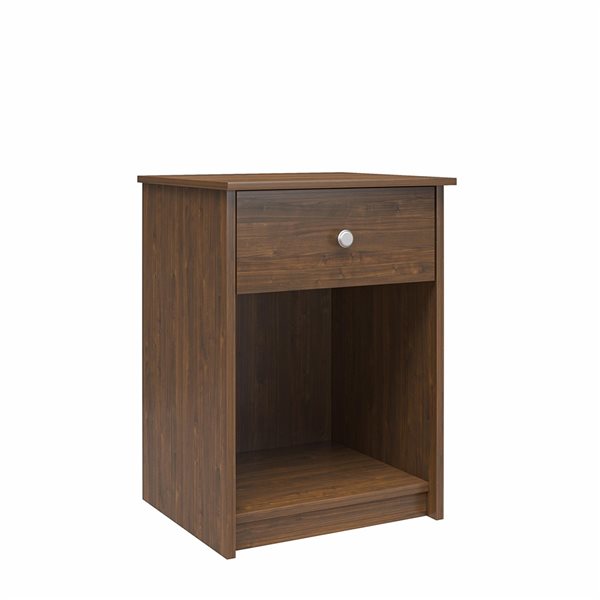 Ameriwood Home Ellwyn Walnut Nightstand with Drawer