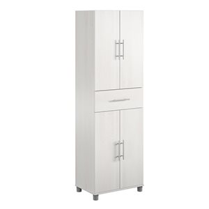 Systembuild Evolution Camberly 23.46-in Wood Composite Freestanding Utility Storage Cabinet in Ivory Oak