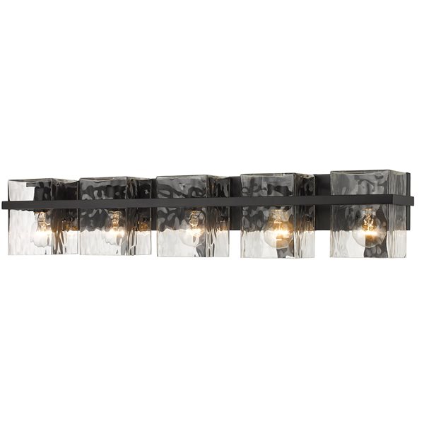 Z-Lite Bennington 5-Light Black Transitional Vanity Light